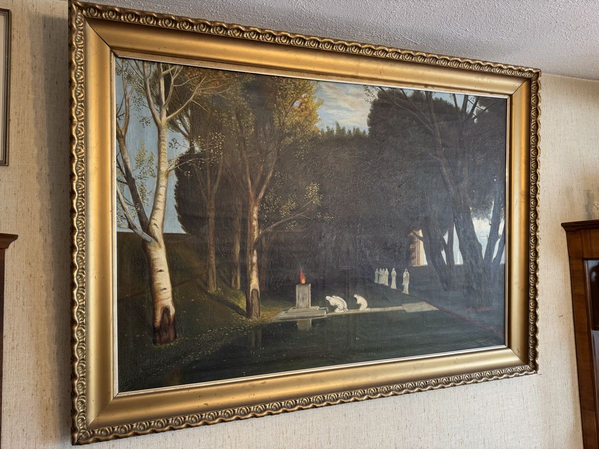 Dipinti: Heiliger Hain nach Arnold Böcklin – Usato da Tübach venduto da Tijera