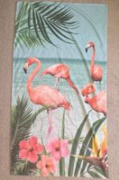 Strandtücher Set  Flamingo und Palmen Design 