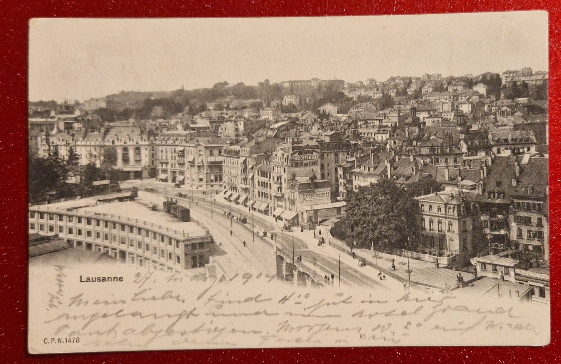 Cartoline postali: Lausanne 1904 – Usato da Melchnau venduto da Fishel