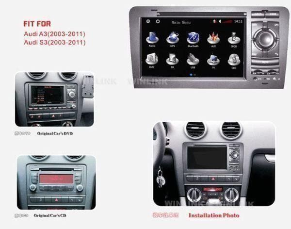 Lettore multimediale & Streamer: TOP AUDI A3 / S3 DVD GPS Navi System – Nuovo (secondo la descrizione) da Chur venduto da P0WER 2