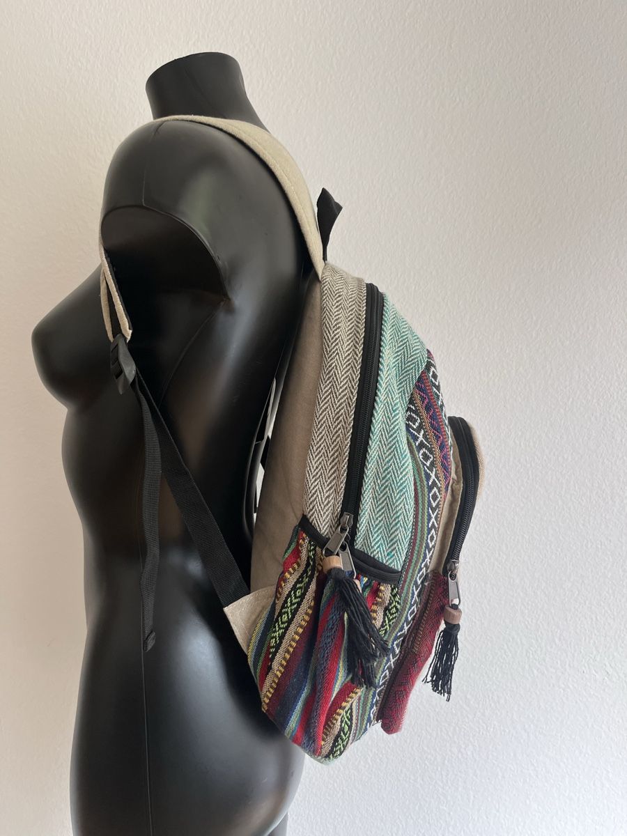 Rucksäcke: Rucksack aus Hanf mit OM Zeichen, neuwertig – Neu (gemäss Beschreibung) aus Baden von Didi_sunshine 1