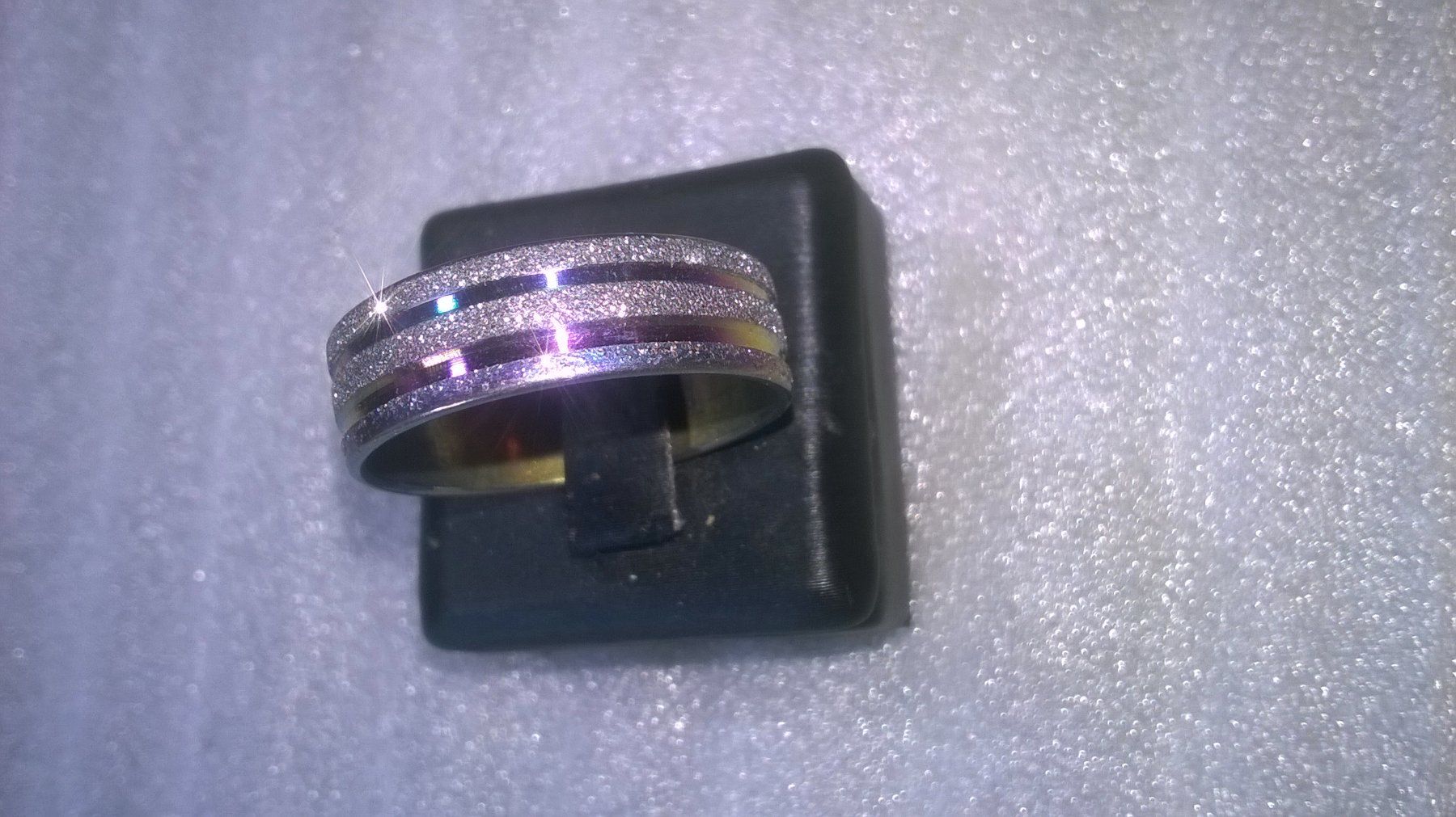 Bagues: ring edelsthal,,regenbogen farbe,,,glitzer – Neuf (Voir description) à Basel par bijoutrie_4 2