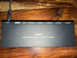 Lindy 4 Port HDMI 2.0 18G Splitter mit Audio schwarz
