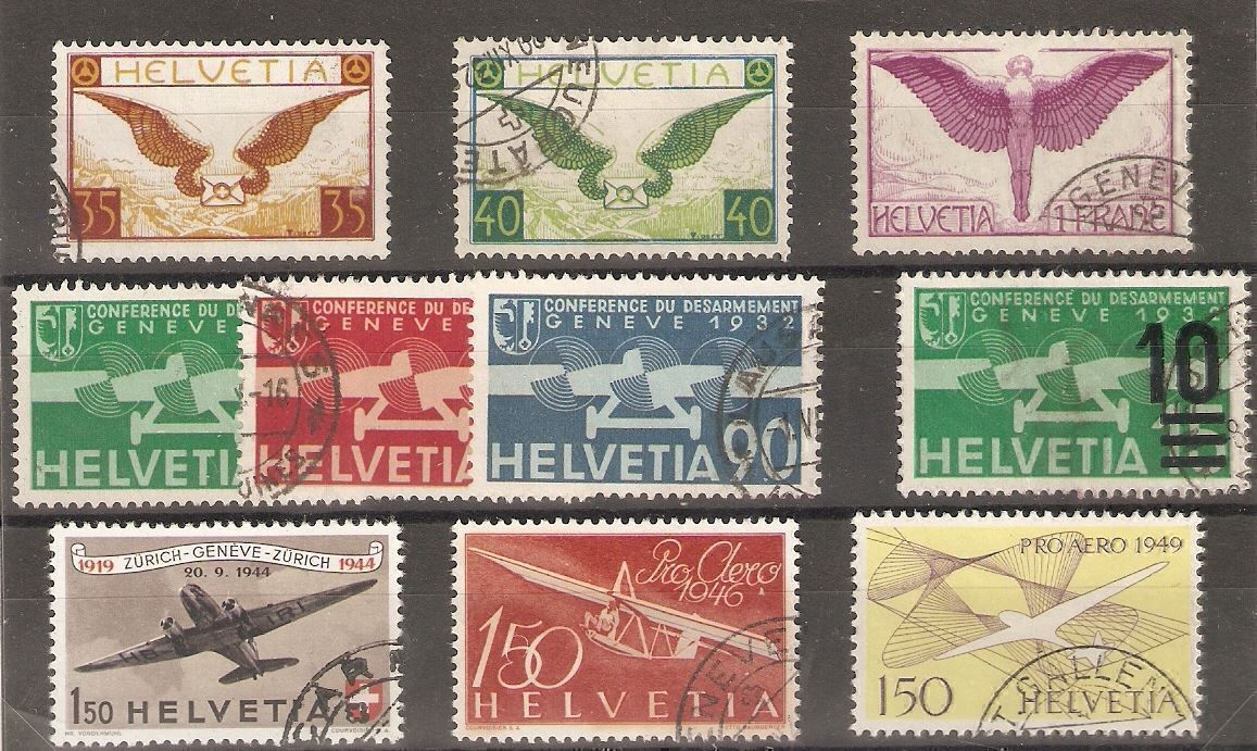 Alle Briefmarken: F12z,13-4z,16-18,20,40-1-5 gest. – Gebraucht aus Lausanne von Whorvath
