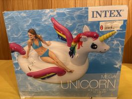 INTEX Mega Unicorn Schwimmring Badeinsel Luftmatratze