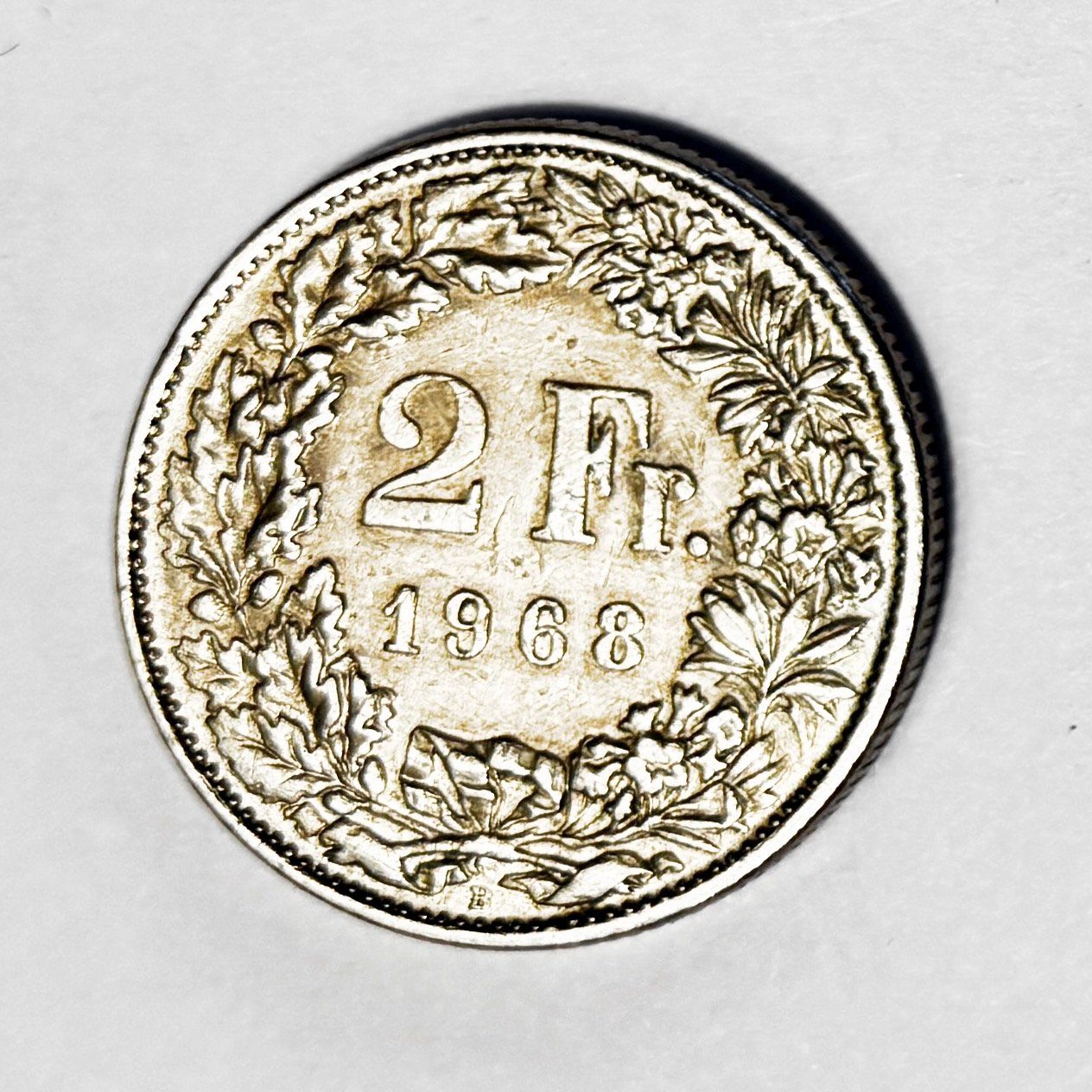 Toutes les monnaies: 2 Fr. Silber Schweiz 1968 – D'occasion à Martisberg par tigger74ch