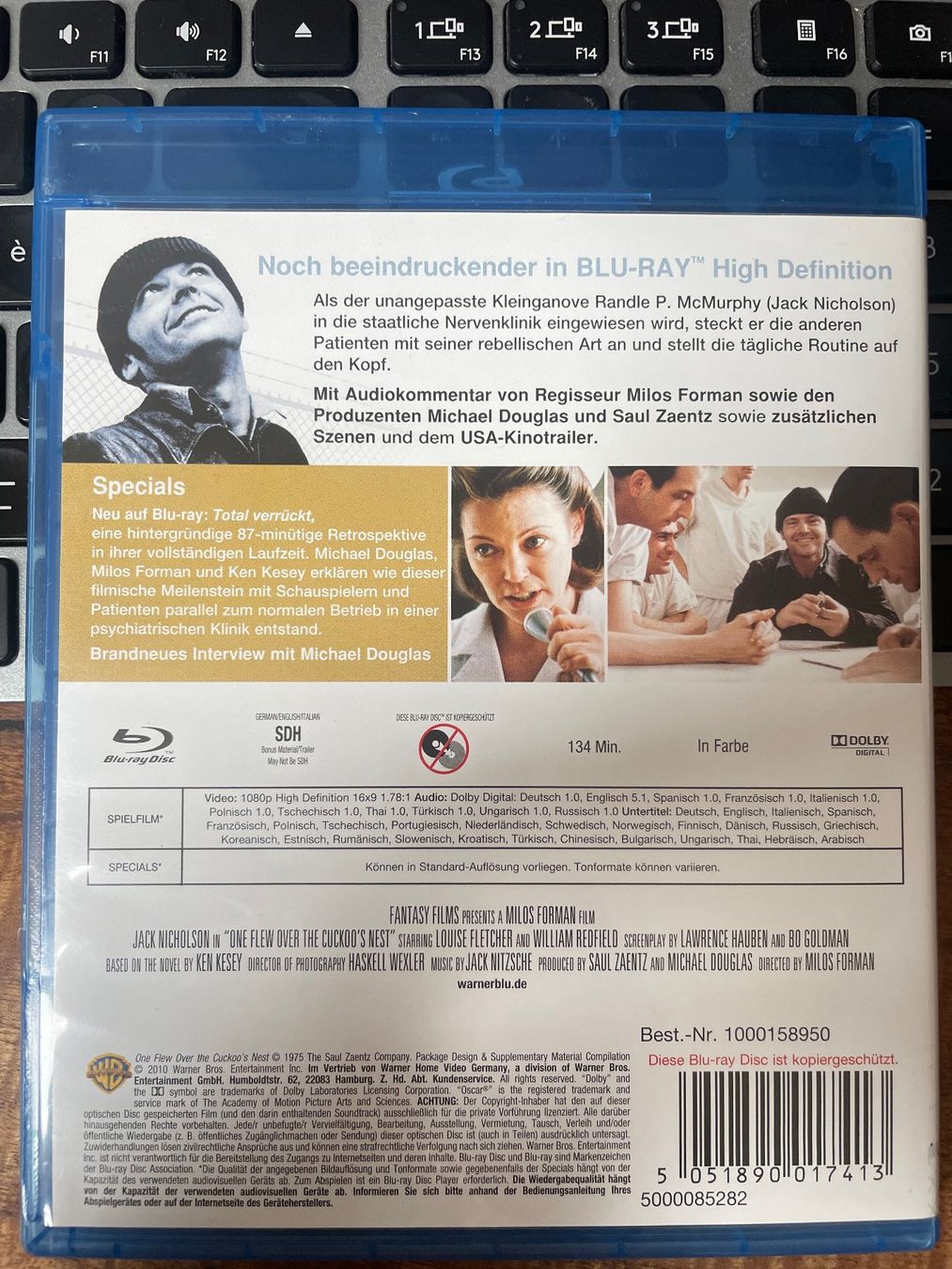 Tutti i DVDs: One Flew Over the Cuckoo's Nest blu-ray – Usato da Vevey venduto da c_lathion 1