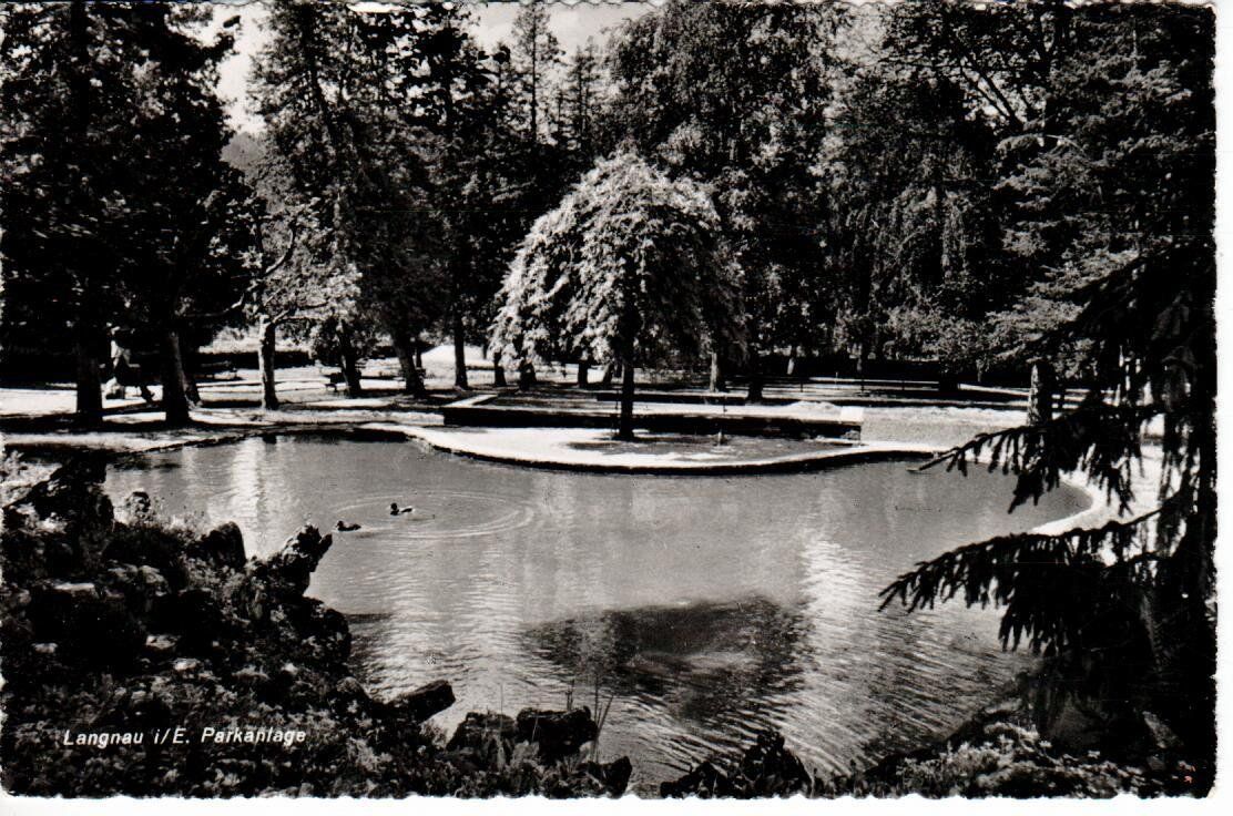 Cartoline postali: Langnau i. E. Parkanlage – Usato da Wolhusen venduto da Curver9