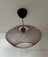 Suspension IKEA LUFTMASSA cuivre  grille métal