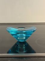 Kerzenhalter Massivglas hellblau Per Lütken Holmegaard 50er