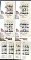 1986 / FDC USA Präsidenten Satz + 4 Kleinbogen Satz **