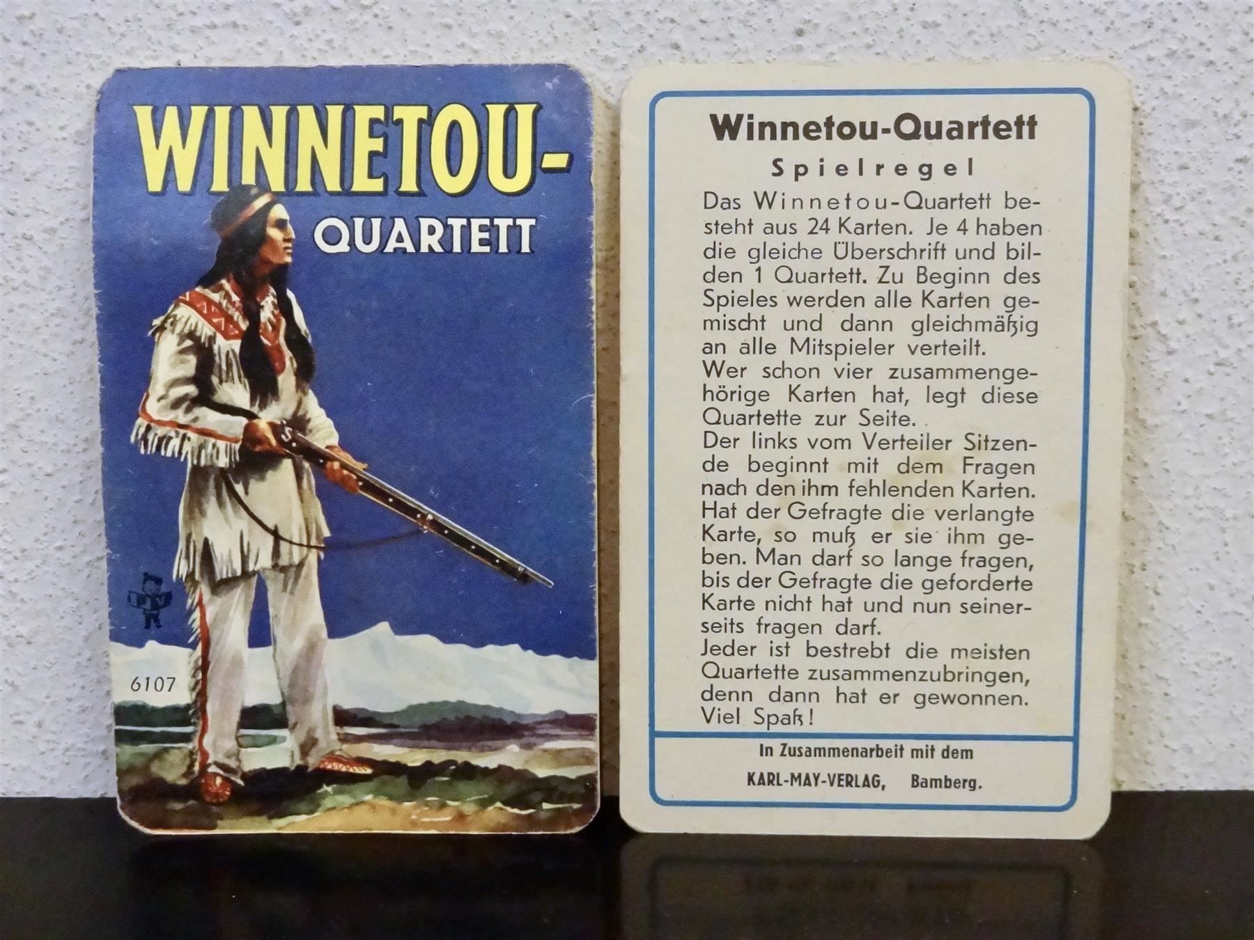 Giochi: schönes altes Quartett WINNETOU – Usato da Kerzers venduto da wisaundso 3
