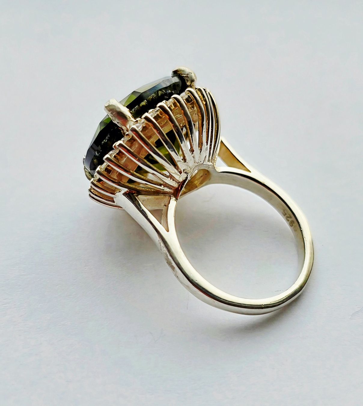 Anelli: grüner Topas Fingerring – Nuovo (secondo la descrizione) da Zürich venduto da benedikt12 2