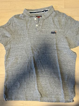 Polo Superdry gris 4XL - Classic piqué polo - Bon état