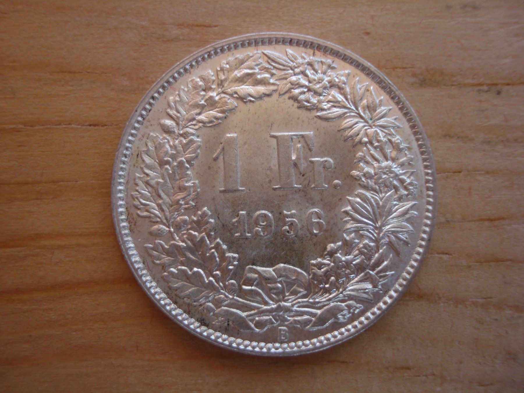 Tutti le monete: (C1) 1 Franken 1956 STGL – Usato da Erlach venduto da Net-Coins