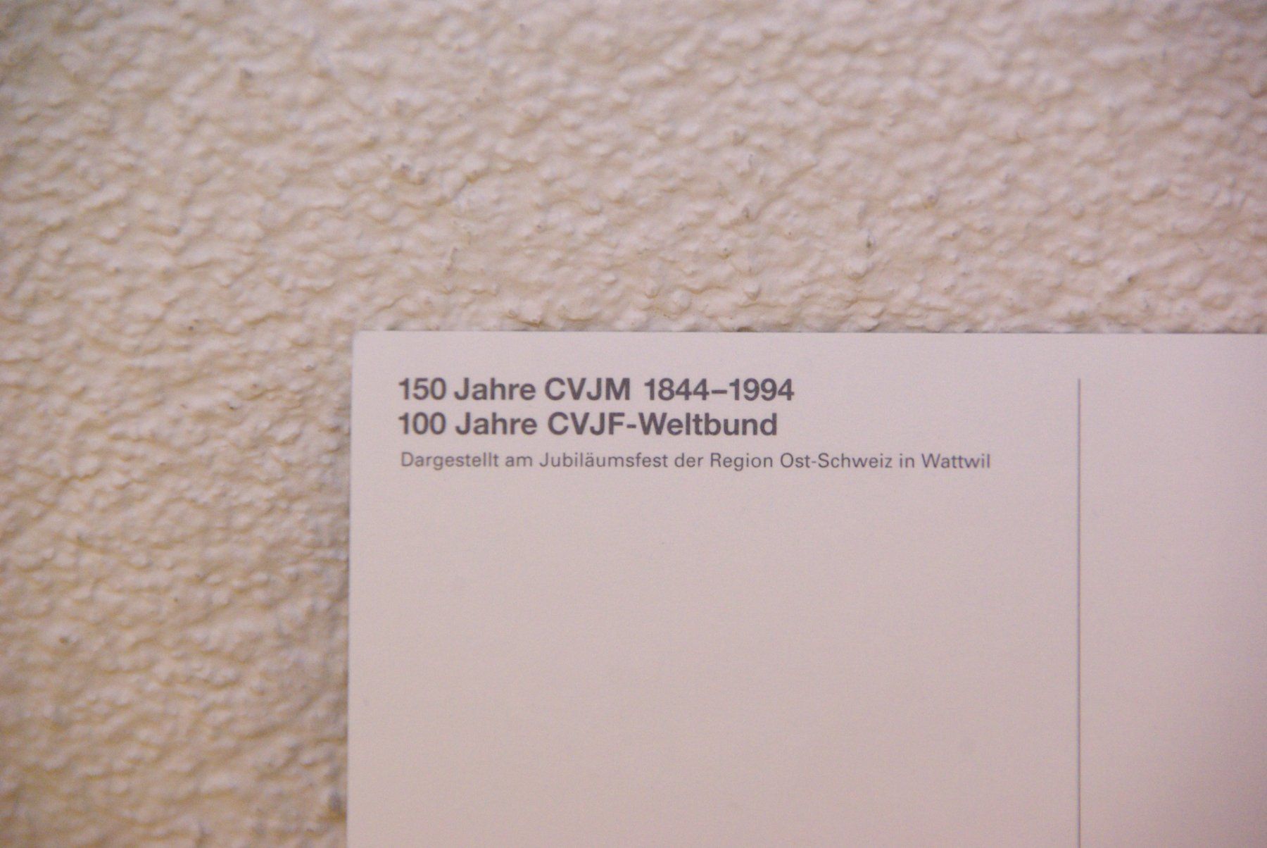 Cartoline postali: CEVI / CVJM Ansichtskarte - 150 Jahr Feier – Nuovo (secondo la descrizione) da Herisau venduto da Cevianer1844 2