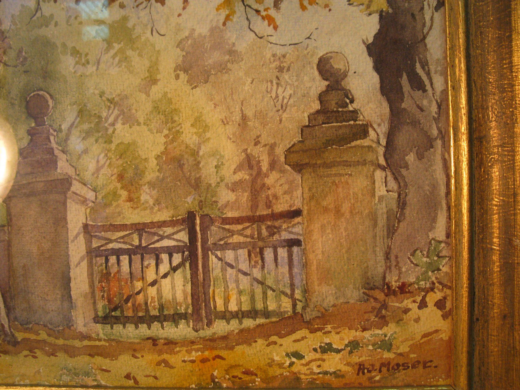 Gemälde: Feines Aquarell von Moser Adolf Bern – Gebraucht aus Altstätten von antikundart 2
