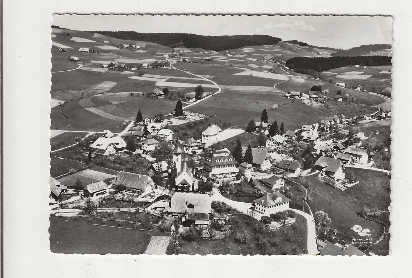 Cartoline postali: Biglen, Luftbild, 1963 – Usato da Spiez venduto da Niesen20