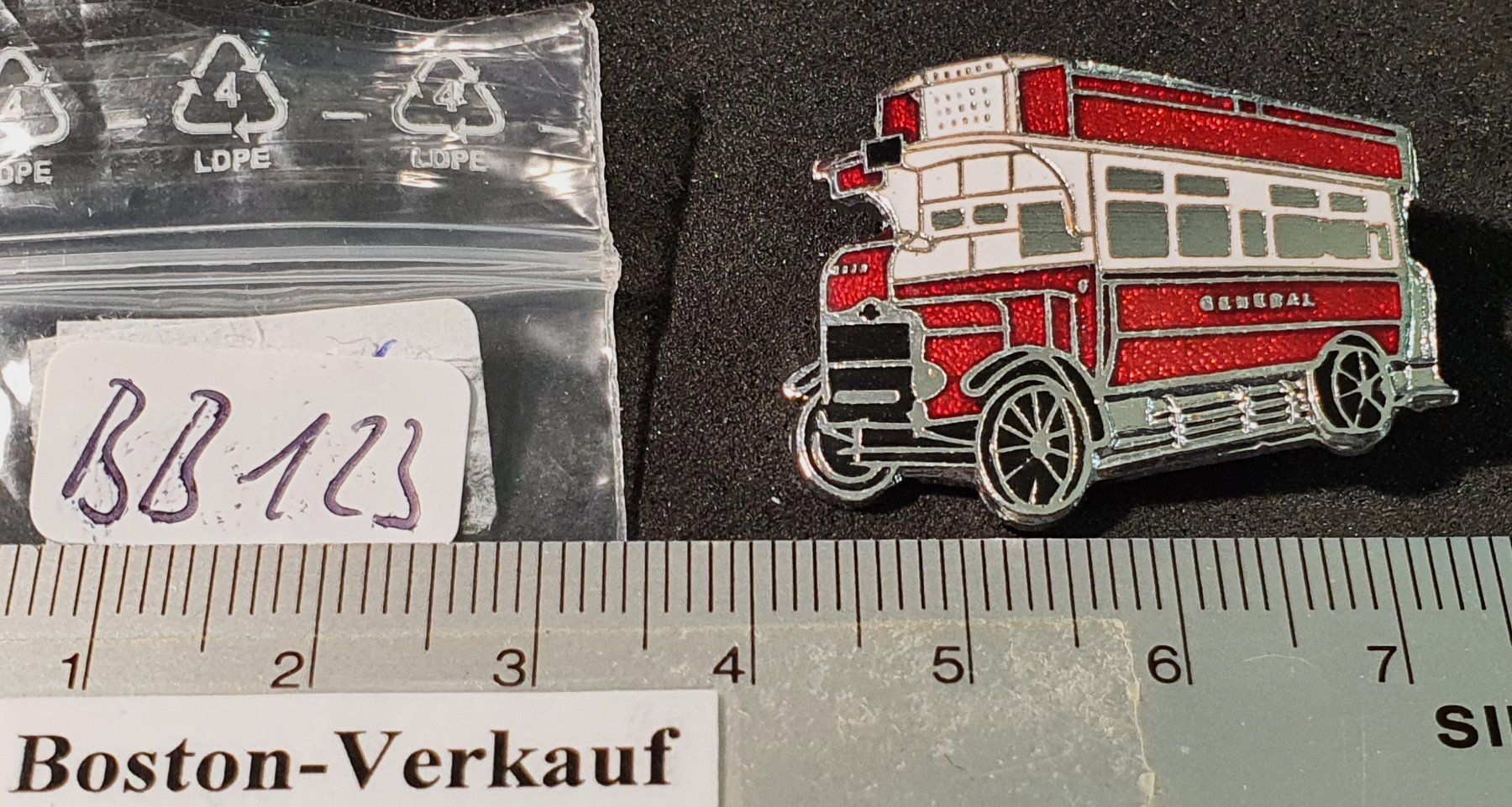 Spille & Fermagli: BB123 - Brosche Alter London Bus Doppeldecker Central – Usato da Reinach BL venduto da Boston-Verkauf 2