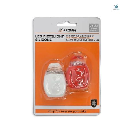 Benson LED Fahrradbeleuchtung 2-teilig