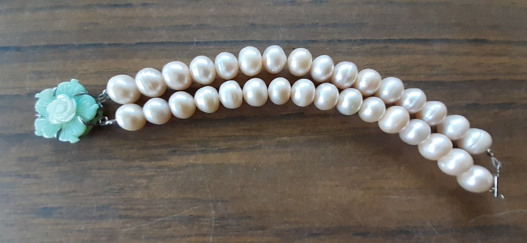 Bracciali & Braccialetti: Armband Perlen mit Jadeblüte – Usato da Mörschwil venduto da wunderkiste44 3