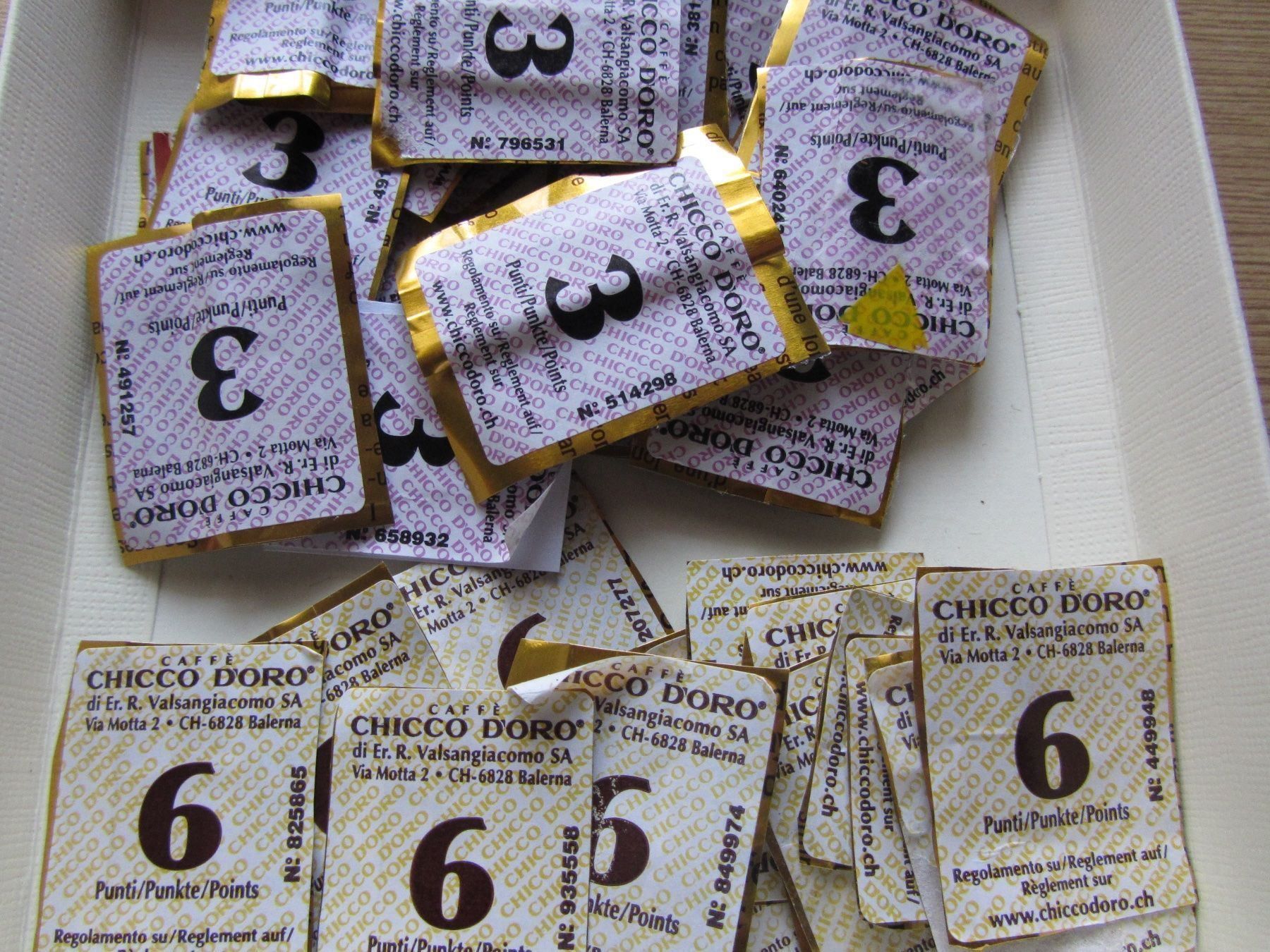 Chicco Raccolte di bollini & punti: 120 Chicco Doro Punkte – Usato da Hagendorn venduto da Allerlei2017