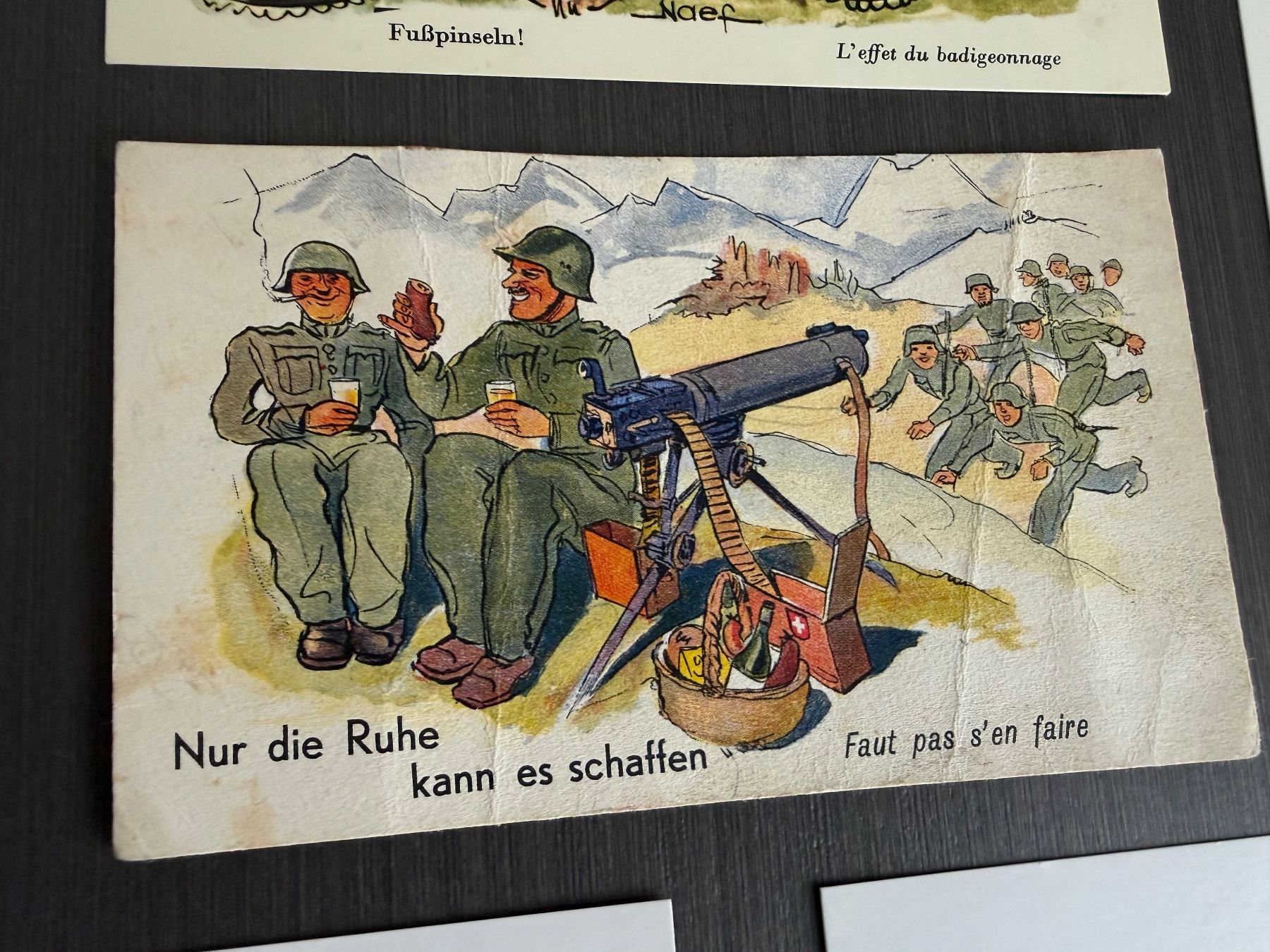 Cartoline postali: 8 Jux Postkarten Schweizer Armee – Difettoso da Brütten venduto da Hst1 3