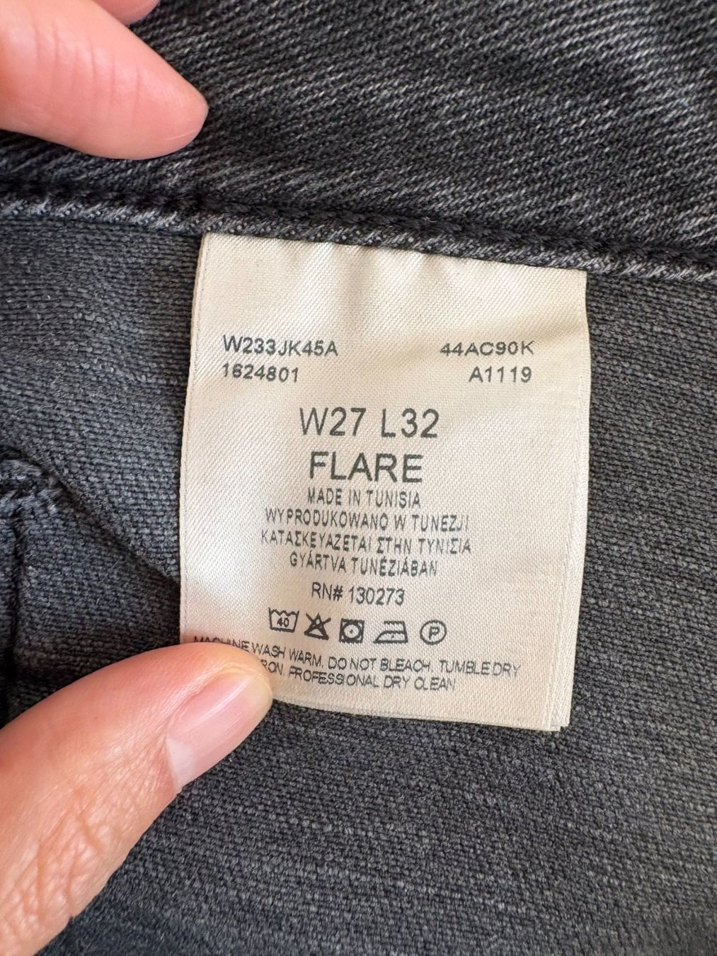 Wrangler Jeans: GREY FLARED JEANS by WRANGLER – Usato da Zürich venduto da Ankawhi 4
