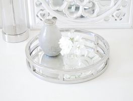 Rundes Spiegeltablett