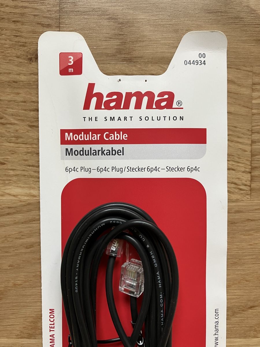 Hama Cavi: Modular Kabel 6p4c Hama - Neu & Originalverpackt – Nuovo (secondo la descrizione) da Urdorf venduto da Chrugitsch 1