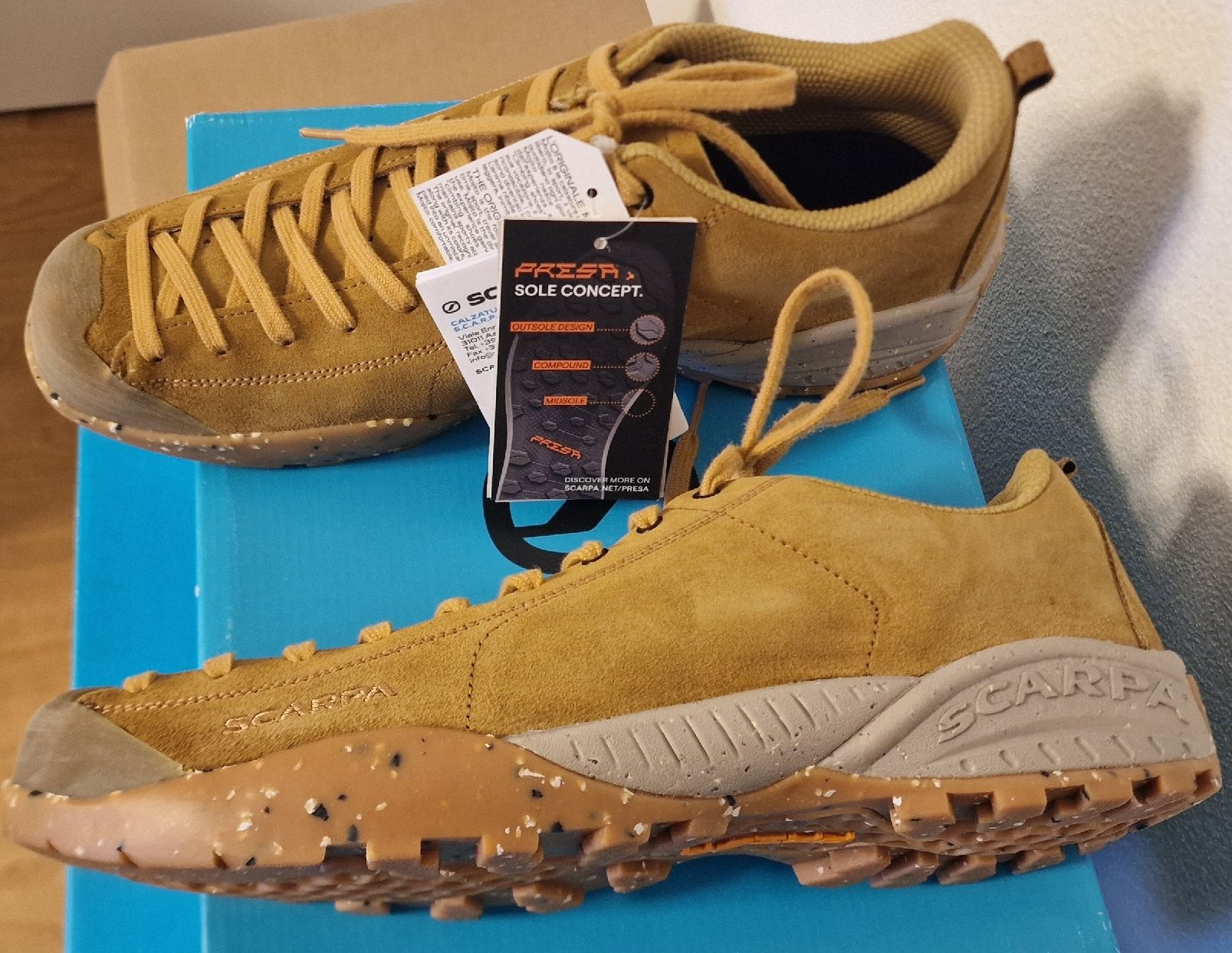 Scarpa Scarpe da uomo: Scarpa Mojito Planet Gr. 48, neu, caramel, Wanderschuhe – Nuovo e nell'imballaggio originale da Brunnen venduto da Novadis 2