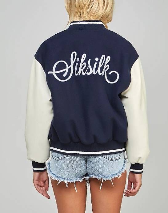 Giacche: SIKSILK VARSITY - Bomberjacke - navy Gr. 40 – Usato da Dietikon venduto da Mari-8953 3
