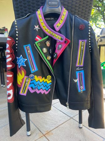 Leder Jacke „Punk Style“ Gr. S