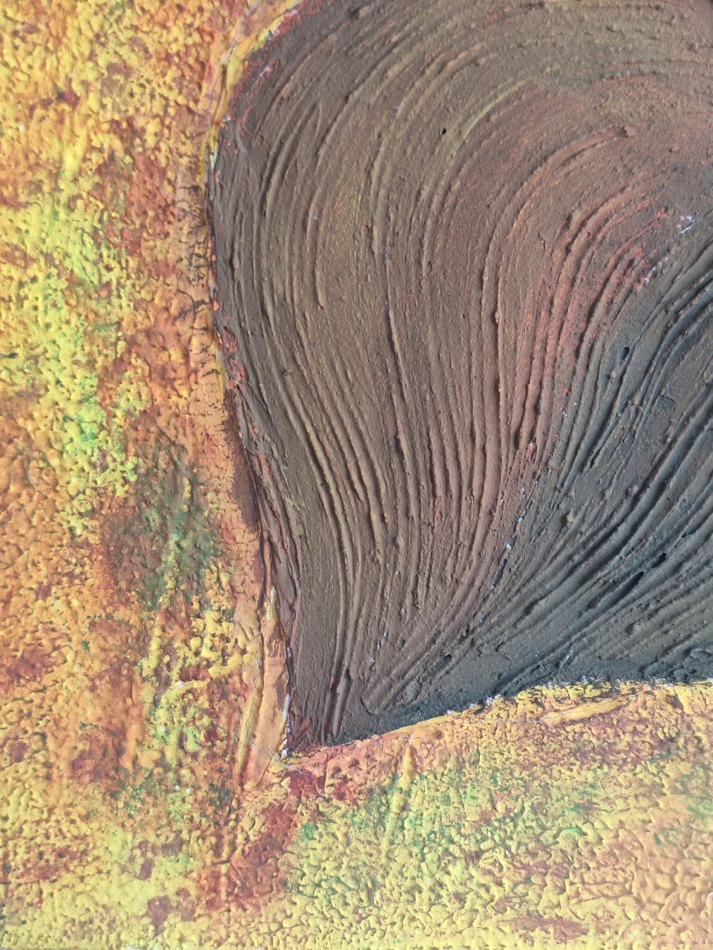 Dipinti: Abstraktes Acrylbild, Herz, Strukturpaste – Nuovo (secondo la descrizione) da Bassersdorf venduto da Makeje58 1