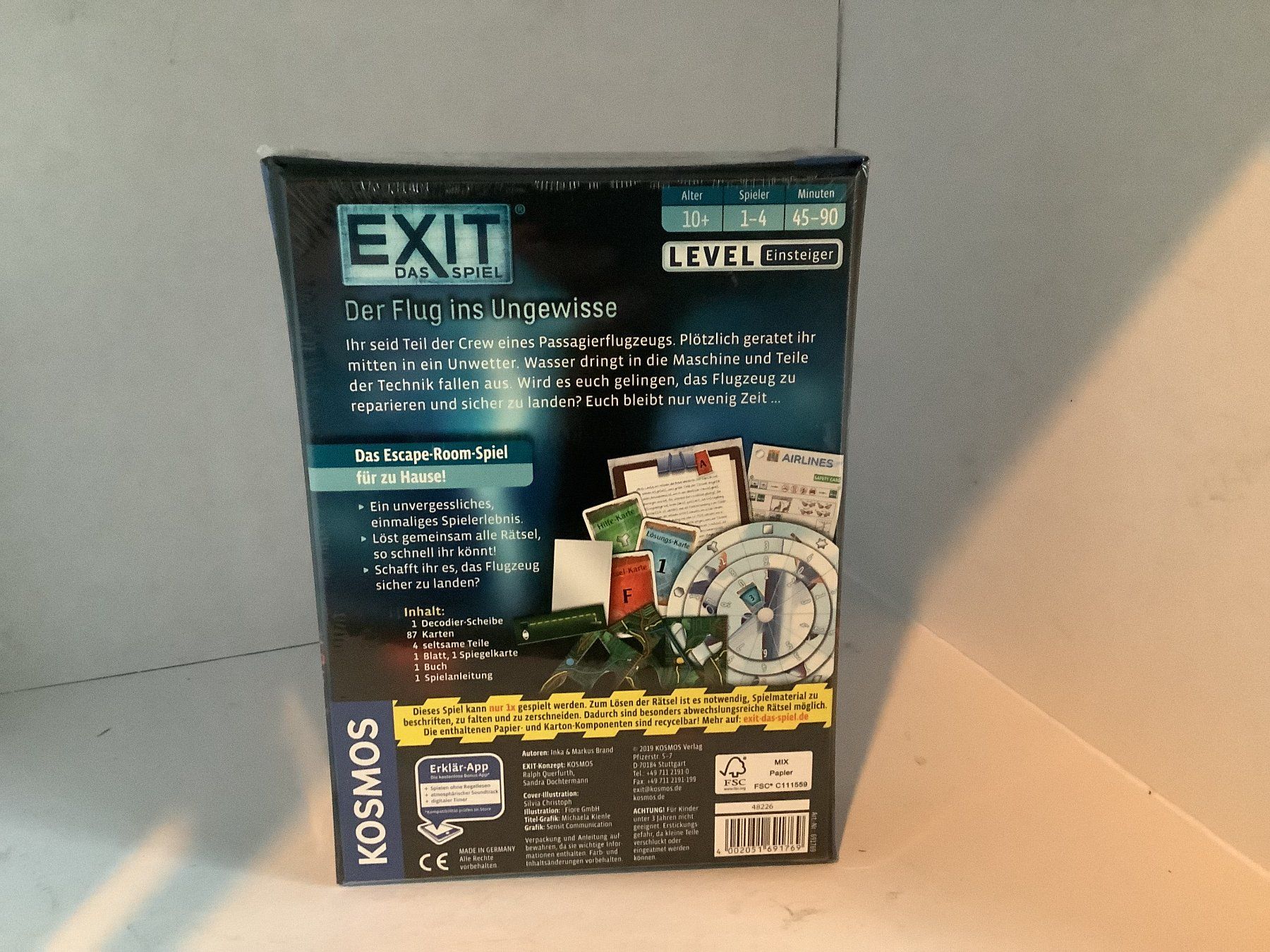 Kosmos Spiele: EXIT - Das Spiel: Der Flug ins Ungewisse, originalverpackt – Neu und originalverpackt aus Engwang von kreateve 1