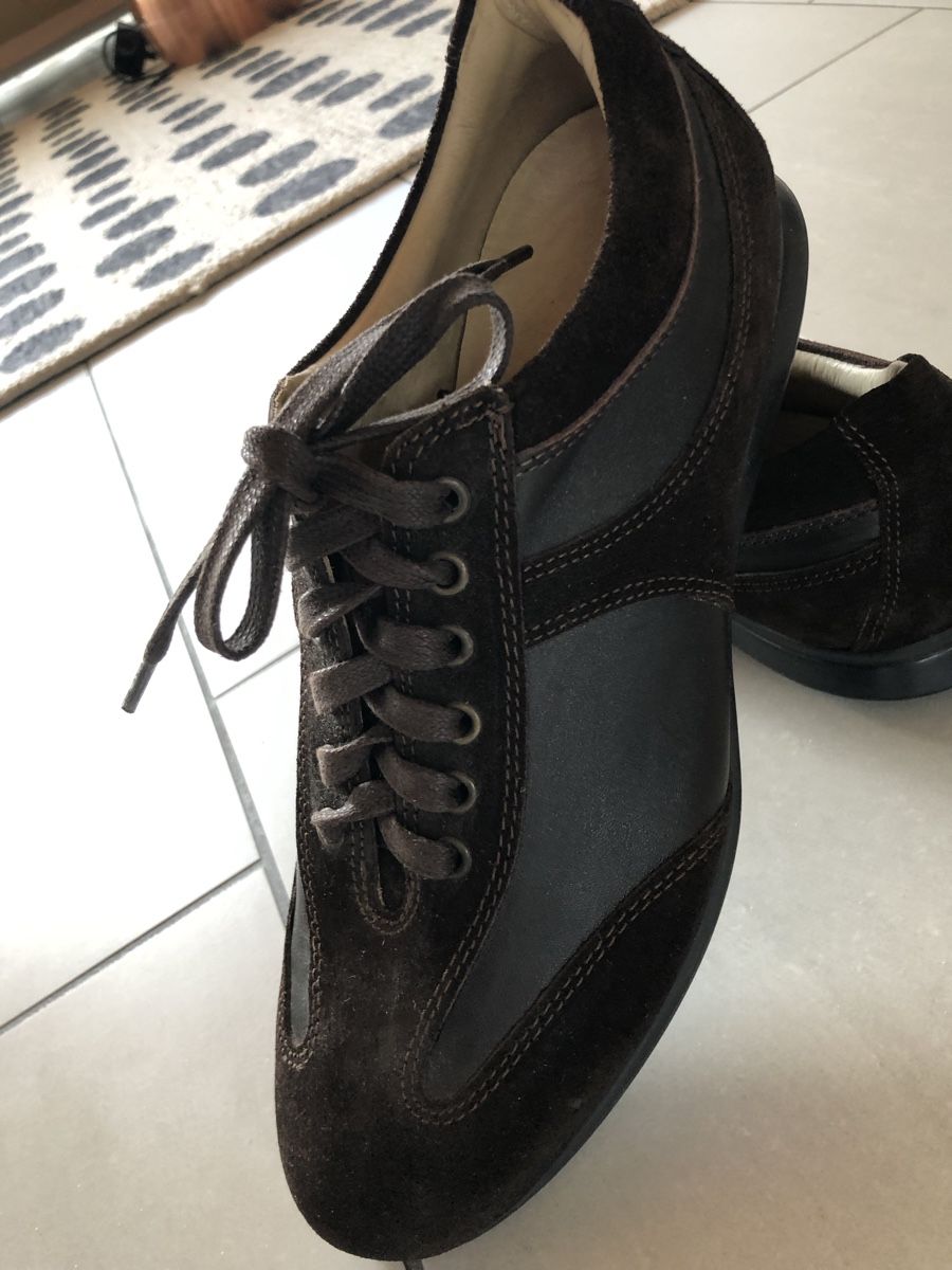Navyboot Herrenschuhe: Navy Boots Echtleder Schuhe Gr. 42 – Neu (gemäss Beschreibung) aus Domat-Ems von  3