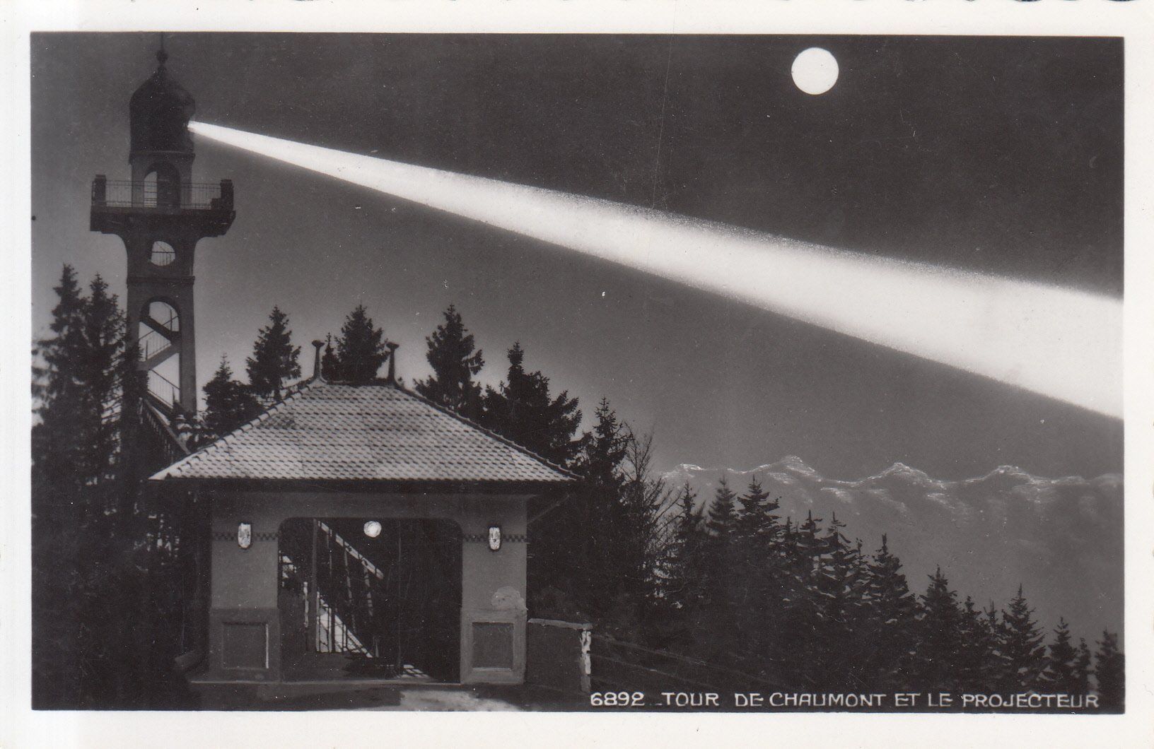 Ansichtskarten: Chaumont Projecteur ca. 1940 – Gebraucht aus Bürglen TG von StampGraf