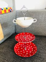 Küche Punktegeschirr Etagere Geschirr Teller Vintagedeko