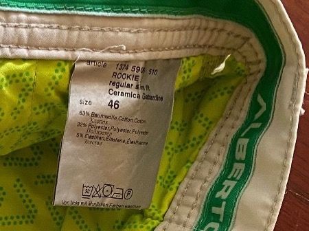 Pantaloni: ALBERTO Herren Golfhose Gr. 46 – Usato da Besazio venduto da lionheart63 5