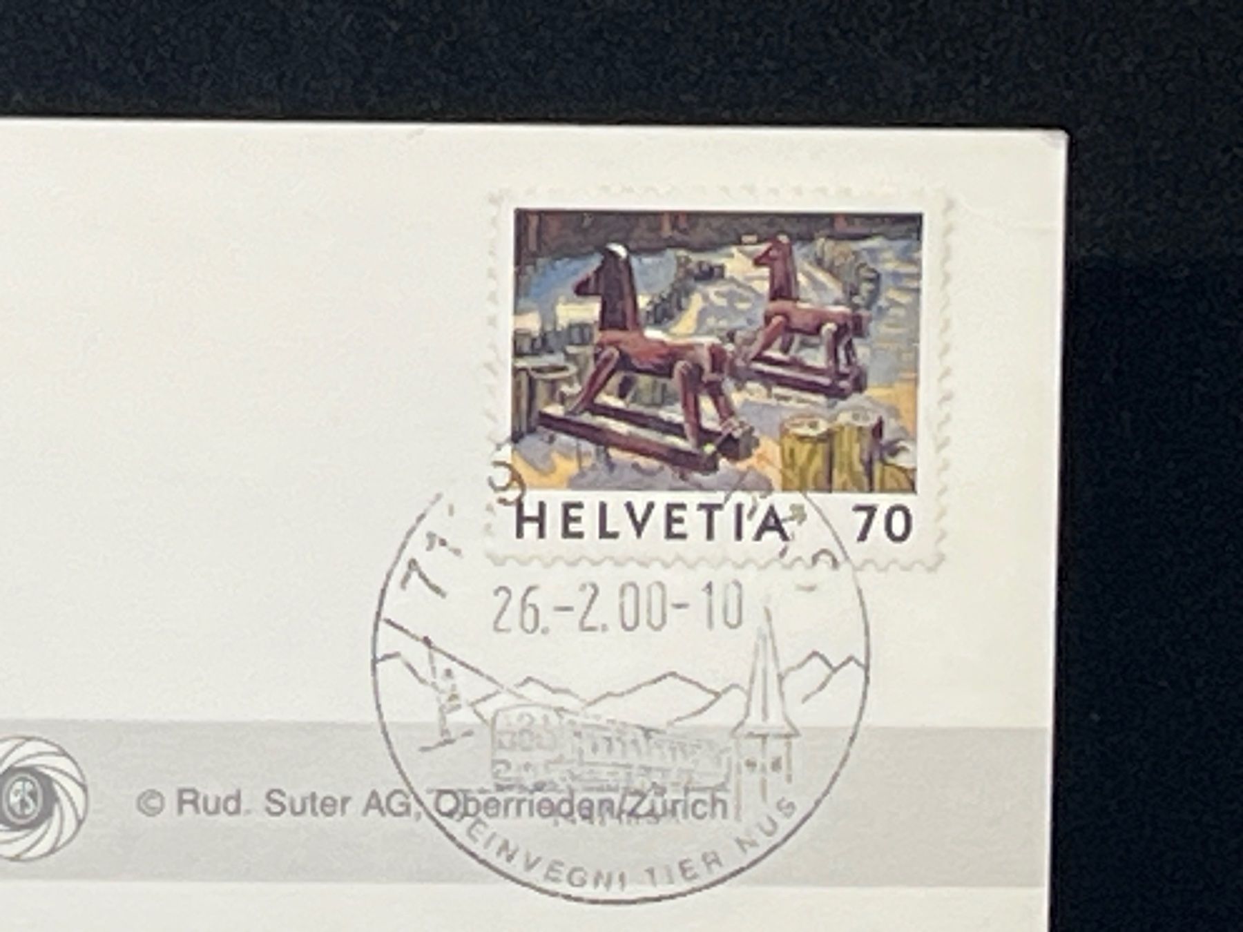 Cartoline postali: Ansichtskarte: Sedrun 1450m – Usato da Widnau venduto da Brusi9 1