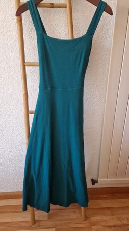 Robe longue femme bleu sarcelle taille s