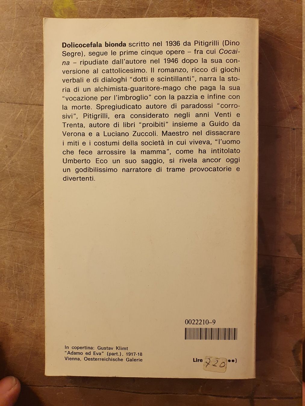 Libri: Dolicocefala Bionda - Oscar Mondadori – Usato da Zürich venduto da loosebone 4