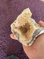Kristall Druse gelb  Mineralien Sammlerstück