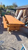 Gartentisch, massiv und handarbeit
