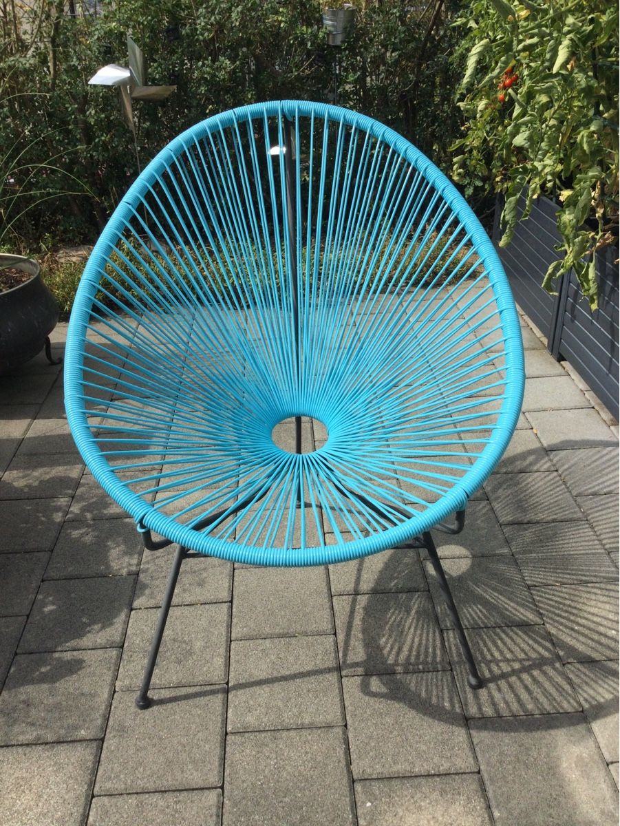 Sessel: Gartensessel türkis  – Gebraucht aus Thun von ciaociao01