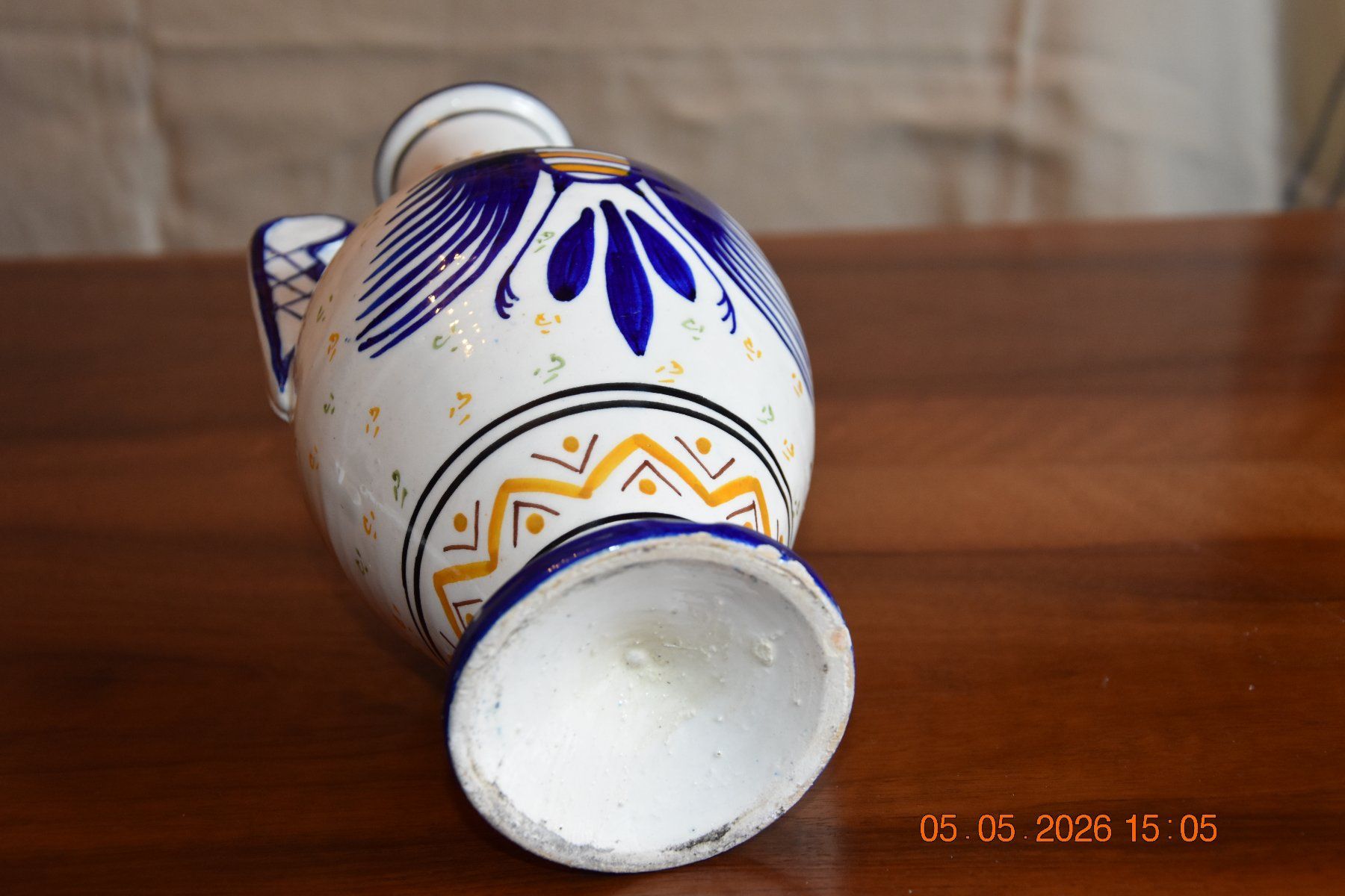 Vasi & Recipienti: Sehr schöne, dekorative Vase mit Wappenmuster. – Usato da Suhr venduto da indigo23 3