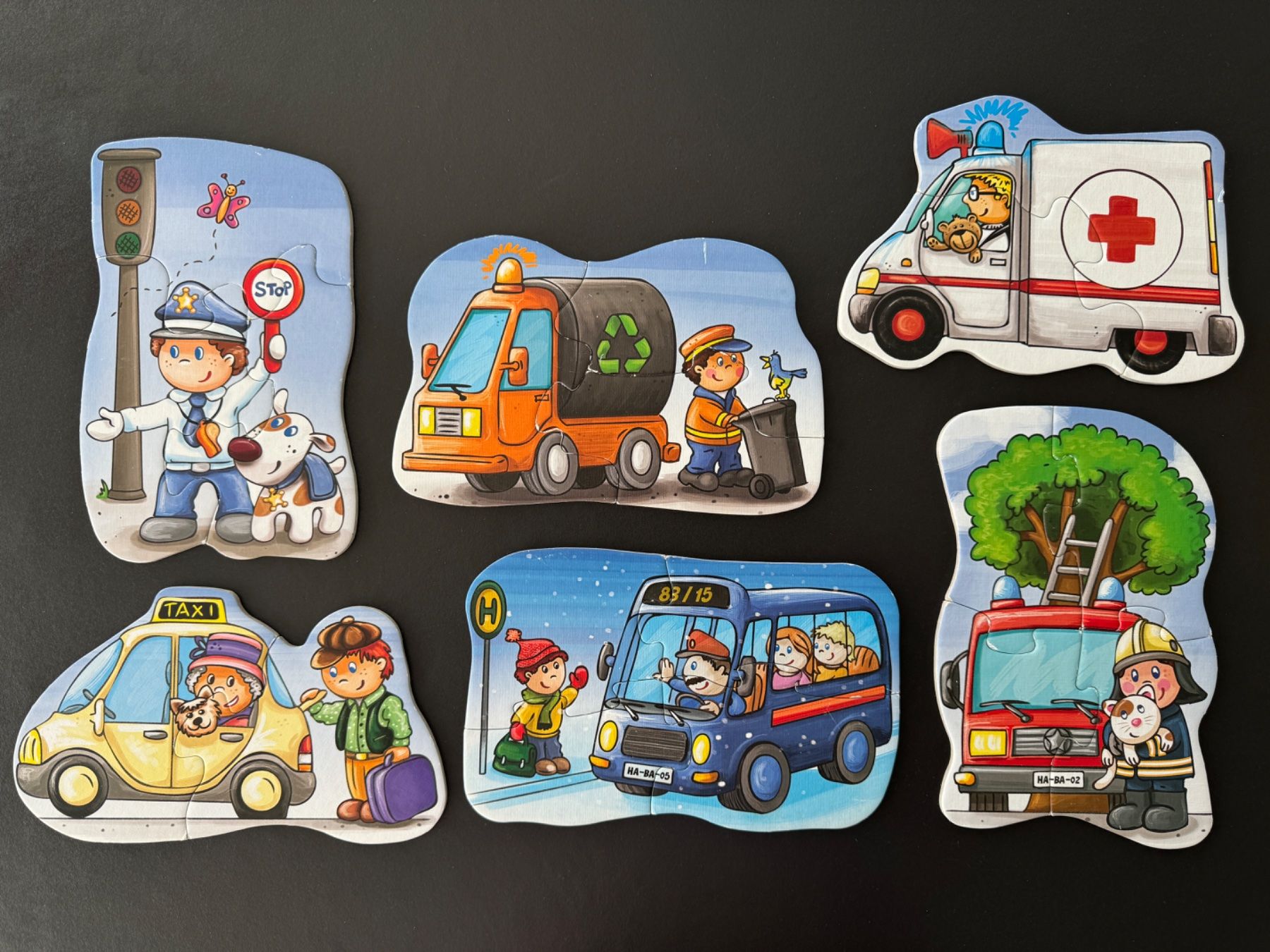 Haba Puzzle: 2 x HABA Puzzle - Tierkinder & Polizei – Usato da Zollikon venduto da Krenapf 1
