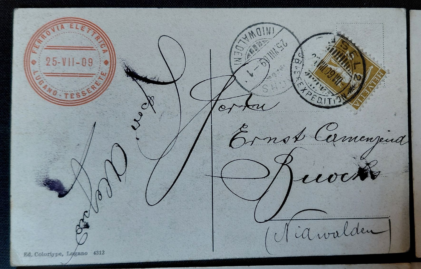 Cartes postales: 6 Ansichtskarten elektr. Eisenbahn Lugano Tesserete, 1909 – D'occasion à Trogen par Limboo 8