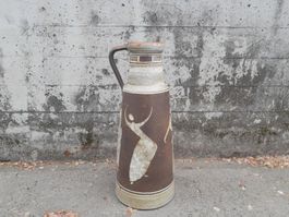 60er Jahre vintage Keramik Vase - Handarbeit