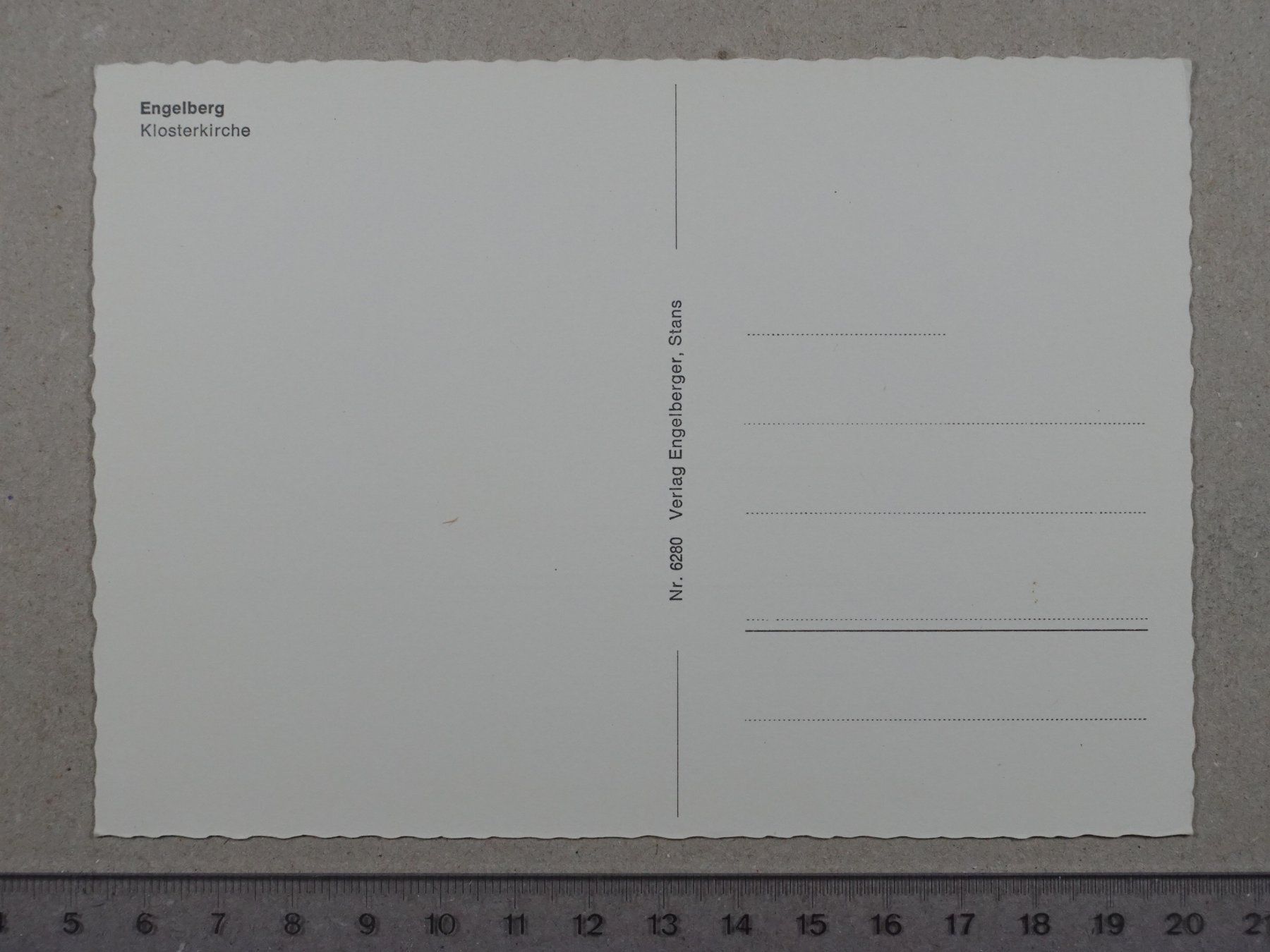 Cartoline postali: Engelberg, Klosterkirche – Usato da Lenzburg venduto da fh1 1